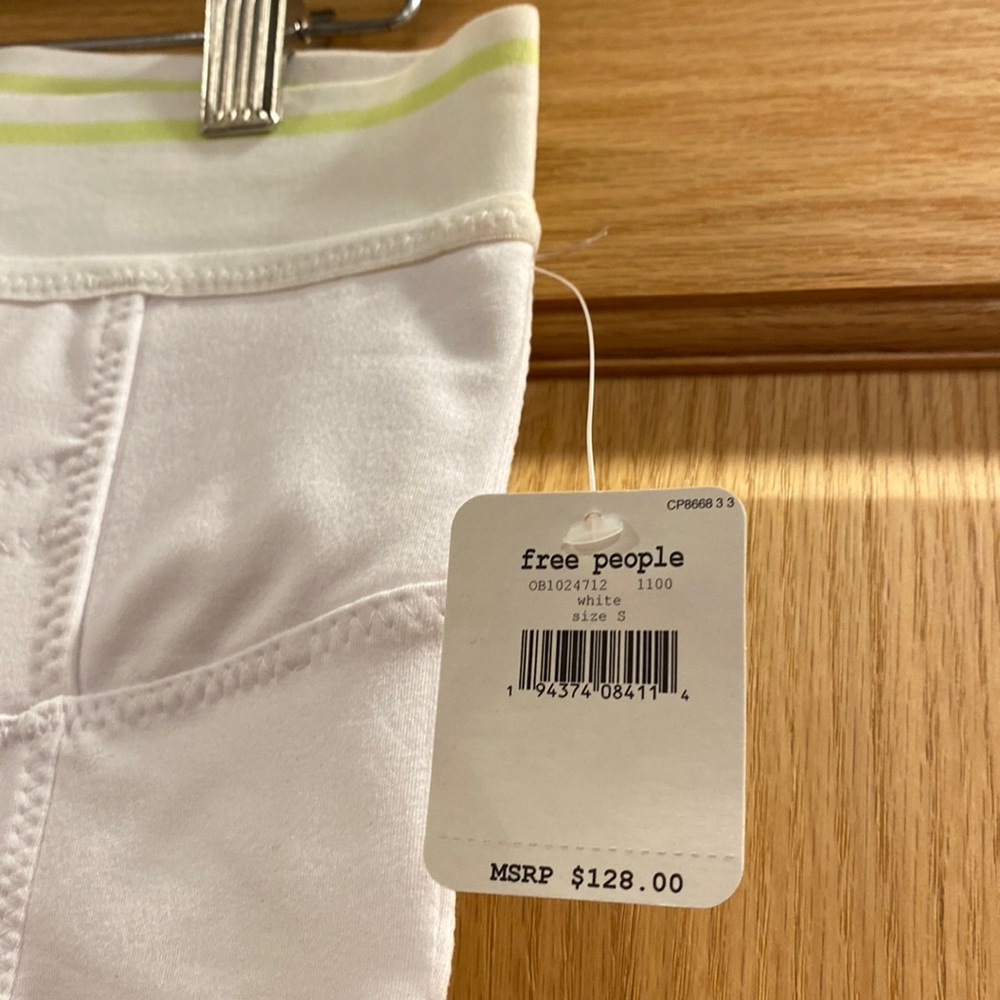 Free People Ruffle Hem Sanctuary Leggings White - Picture 5 of 16